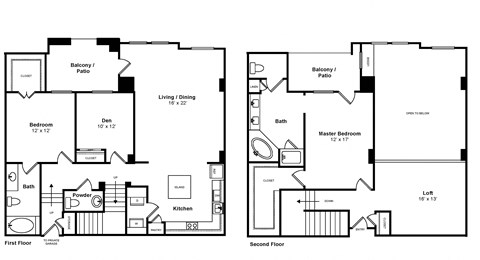 Miramar Townhome Floor Plan at The Monterey by Windsor
